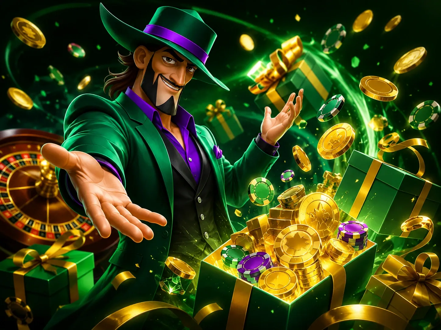 Bonuses with jack green spin