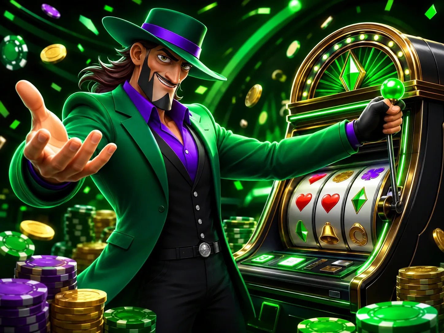 Slots with jack green spin